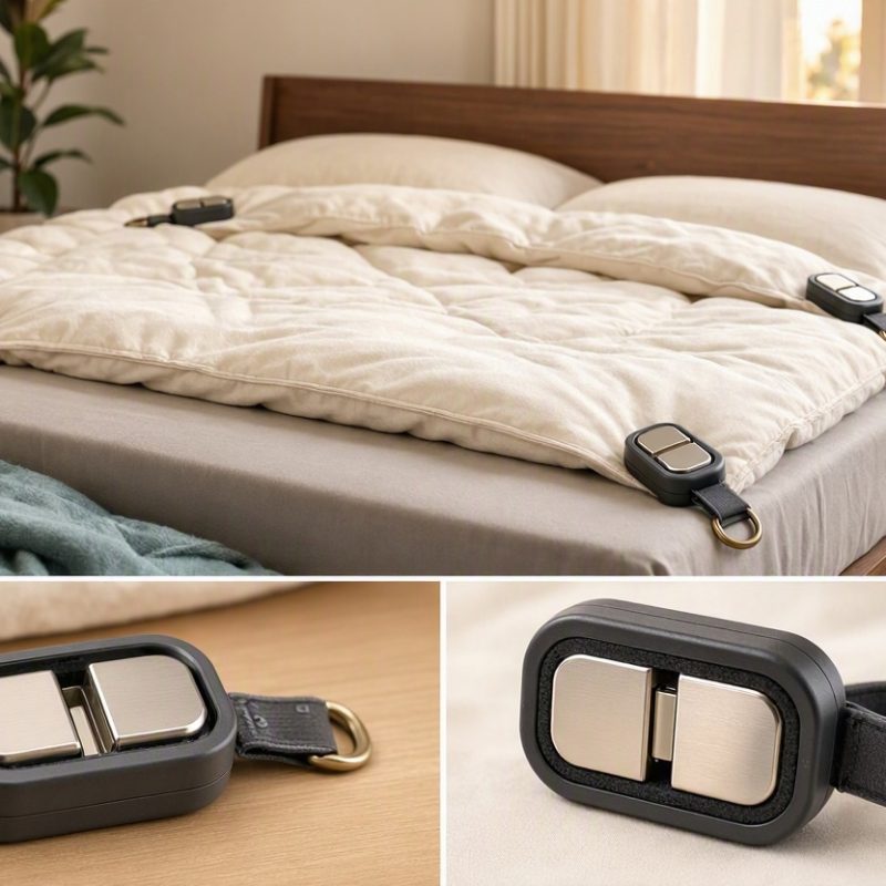 24 Magnetic Duvet Clip Fasteners Needle Free Bedding Holders Secure Quilt Fixers for Comforters Blankets Bedroom Convenience